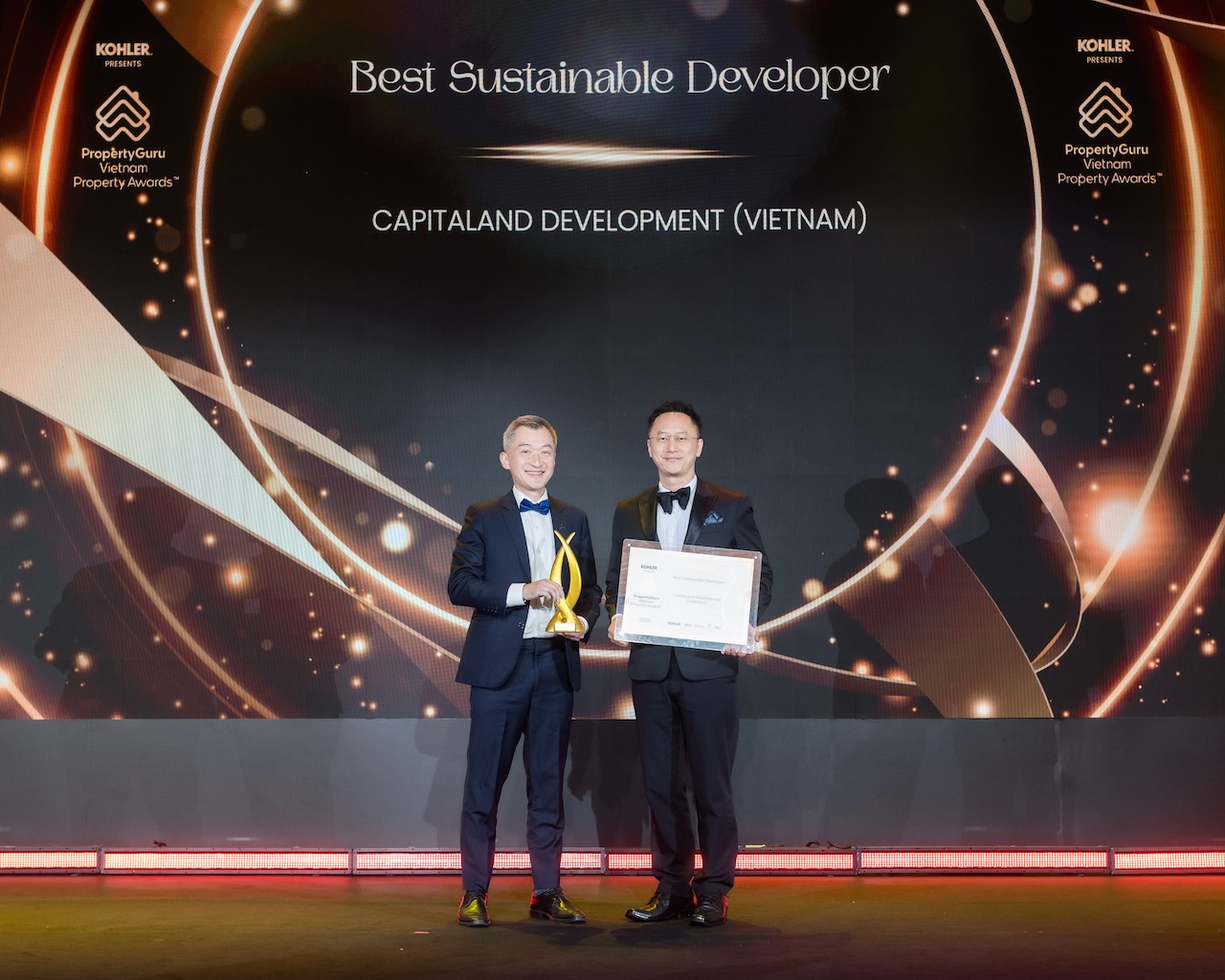 CapitaLand Development được tôn vinh doanh nghiệp phát triển bền vững, đóng góp xã hội và thiết kế xuất sắc tại Giải thưởng Bất động sản Việt Nam PropertyGuru 2026