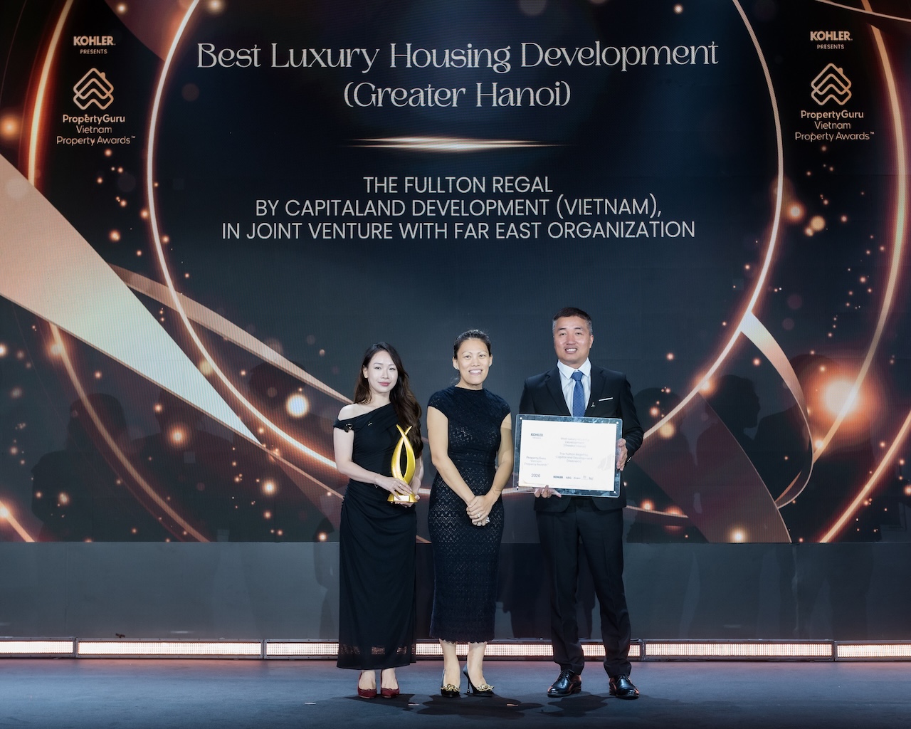 CapitaLand Development được tôn vinh doanh nghiệp phát triển bền vững, đóng góp xã hội và thiết kế xuất sắc tại Giải thưởng Bất động sản Việt Nam PropertyGuru 2026