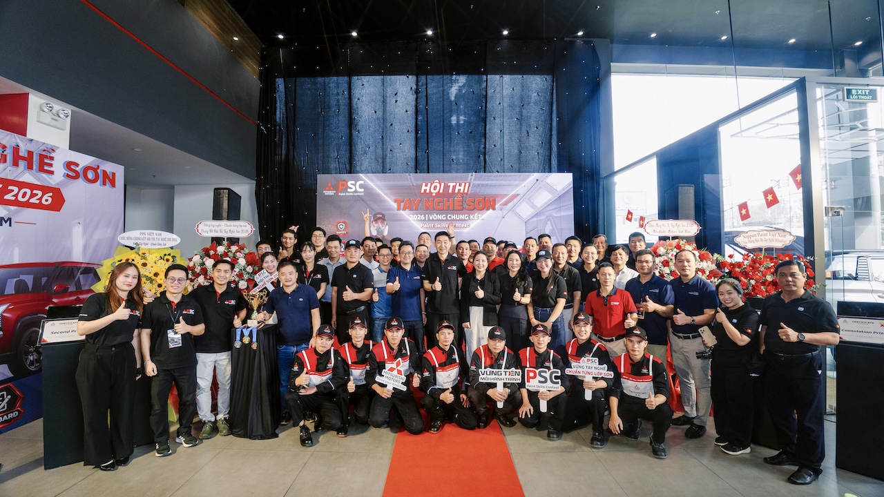 PPG đồng h&agrave;nh c&ugrave;ng Mitsubishi n&acirc;ng tầm dịch vụ sơn xe