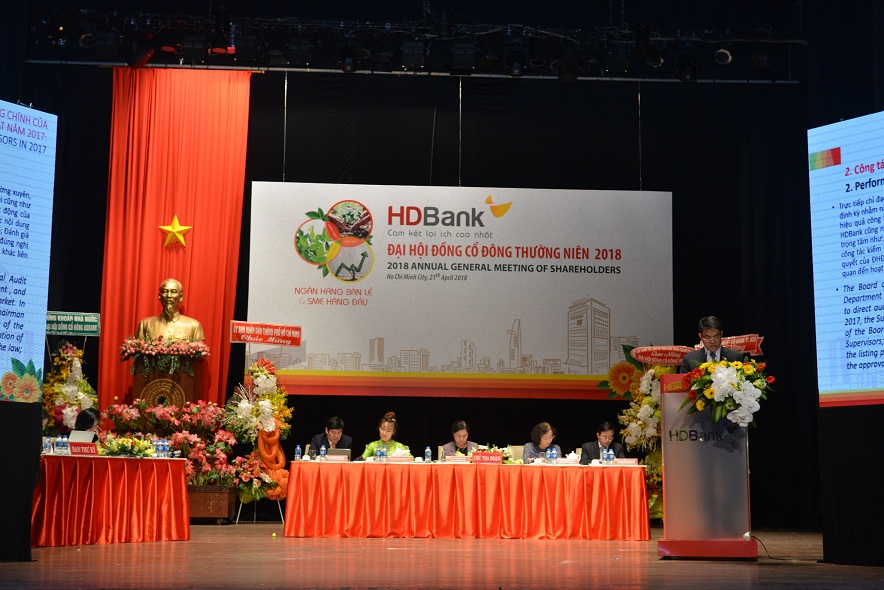 Đại hội đồng cổ đông  thường niên HDBank, trình phương án sát nhập PGBank