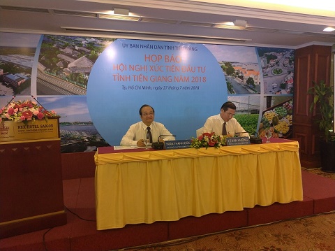 Họp báo Hội nghị Xúc tiến đầu tư tỉnh Tiền Giang năm 2018