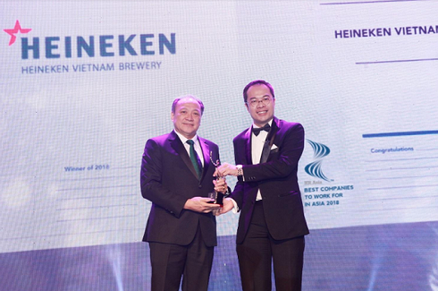 Heineken Việt Nam trở thành nơi làm việc tốt nhất châu Á