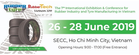 Chuỗi triển lãm Rubber & Tyre Vietnam 2019 – RubberTech Vietnam 2019 – PlasTech Vietnam 2019  dự kiến sẽ đón trên 90 doanh nghiệp tham gia