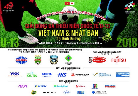 Giải bóng đá thiếu niên quốc tế U13 Việt Nam - Nhật Bản tại Bình Dương: Hứa hẹn những trận cầu sôi nổi và hấp dẫn