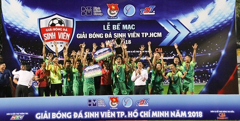 Đại học Tôn Đức Thắng vô địch Giải bóng đá Sinh viên TP. Hồ Chí Minh năm 2018