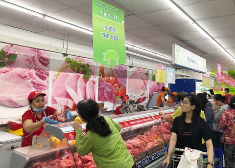 100% siêu thị của Saigon Co.op đang kinh doanh thịt heo an toàn