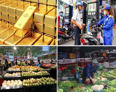 Tiêu dùng trong tuần: Giá vàng, thực phẩm tăng, trong khi giá xăng và trái cây giảm mạnh