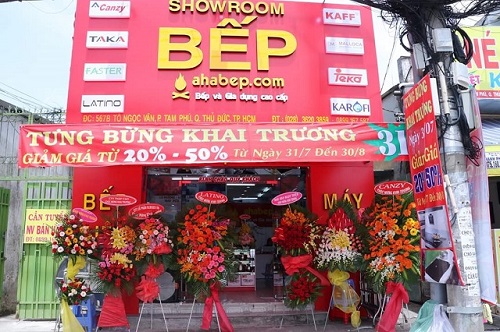 Tưng bừng khai trương Showroom Aha Bếp tại 567B Tô Ngọc Vân – TP HCM