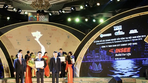 INSEE Việt Nam được vinh danh Top 100 “Doanh nghiệp Bền vững Việt Nam 2019”