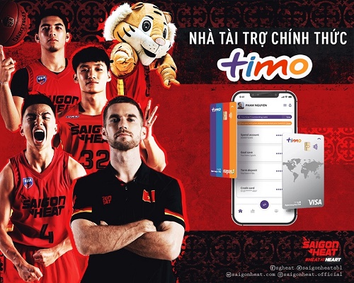 Timo trở thành nhà tài trợ chính thức của Saigon Heat tại VBA 2021