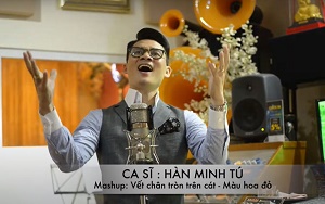 Ca sĩ Hàn Minh Tú ra mắt MV ''Vết chân tròn trên cát - Màu hoa đỏ''