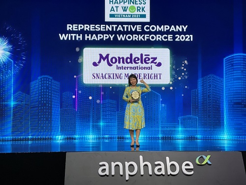 Mondelez Kinh Đô được xướng tên trong “Top 10 doanh nghiệp có nguồn nhân lực hạnh phúc nhất năm 2021”