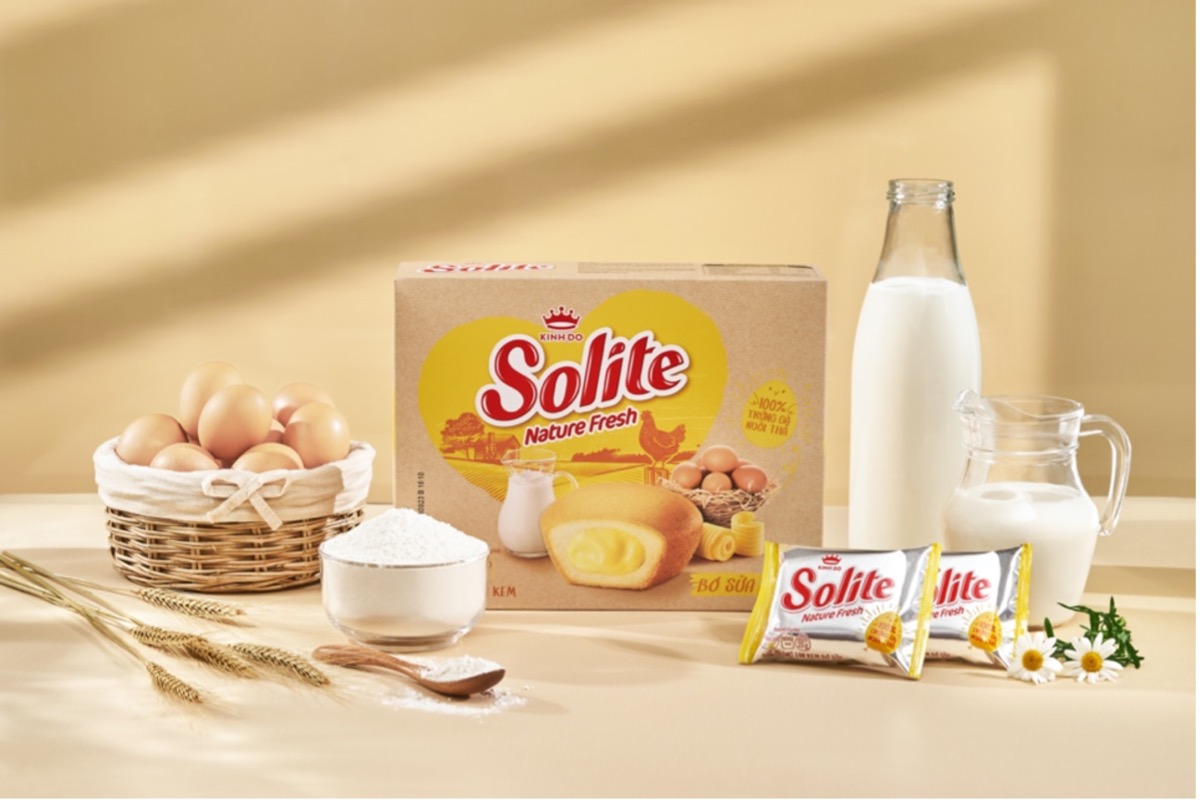 Nhãn hàng Solite của Mondelez Kinh Đô tiên phong sử dụng trứng gà nuôi thả