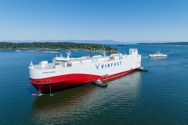 Lô xe Vinfast VF 8 đầu tiên cập cảng Canada – Sẵn sàng bàn giao từ tháng 6/2023