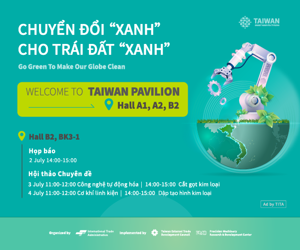 Loạt công nghệ sản xuất thông minh Đài Loan đến Việt Nam