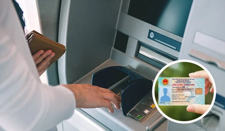 Dùng thẻ căn cước công dân có thể rút tiền tại ATM ở ngân hàng nào?