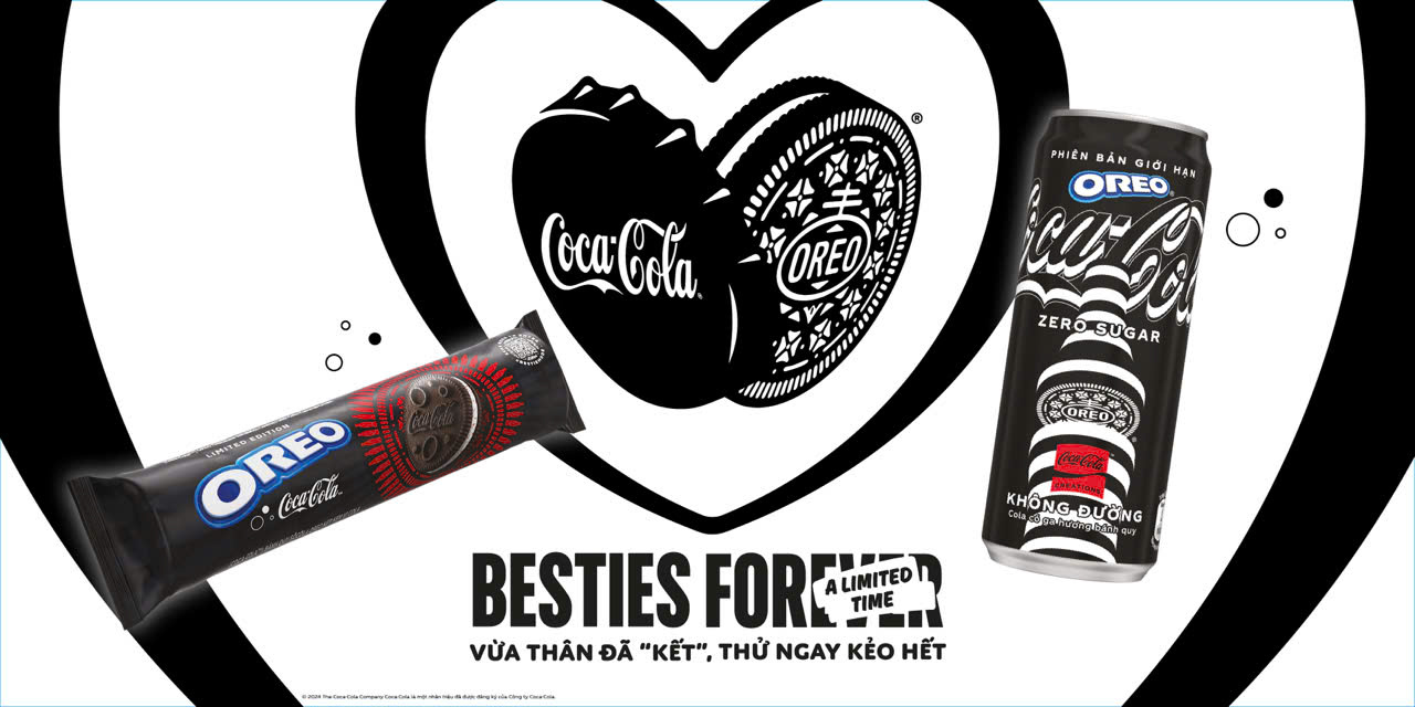 OREO® và Coca-Cola® trở thành “Bestie”, ra mắt thức uống và bánh quy phiên bản giới hạn độc đáo