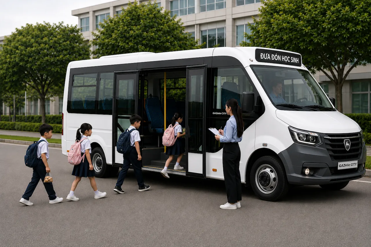 Phương án đưa đón học sinh bằng xe buýt nhỏ nên được tính toán kỹ càng hơn
